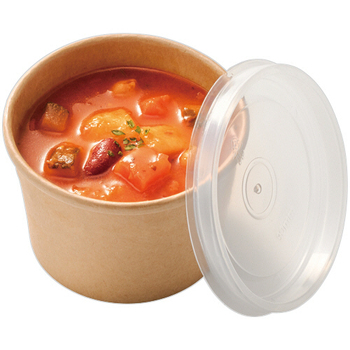 シモジマ HEIKO 食品容器 未晒フードカップ 深型 本体 235mL #004500001 1パック(25個)