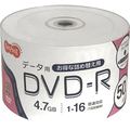 TANOSEE データ用DVD-R 4.7GB 1-16倍速 ホワイトワイドプリンタブル 詰替え用 1パック(50枚)
