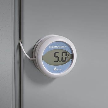 シンワ測定 ホームサーモ デジタル T冷蔵庫用温度計 丸型 72980 1個