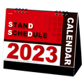 九十九商会 卓上カレンダー スタンドスケジュール 2023年版 KY-127-2023 1セット(5冊)
