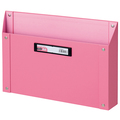 TANOSEE マグネットボックス(貼り表紙) A4ヨコ型 ピンク 1個