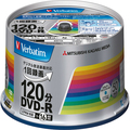 バーベイタム 録画用DVD-R 120分 1-16倍速 シルバーワイドプリンタブル スピンドルケース VHR12JSP50V4 1パック(50枚)