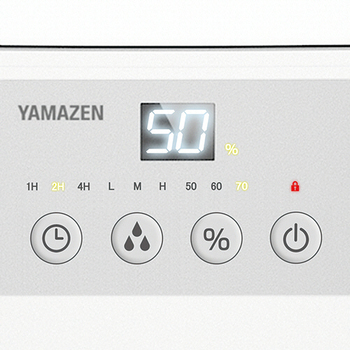YAMAZEN 湿度センサー搭載スチームファン式加湿器 ホワイト KSF-N1502(W) 1台