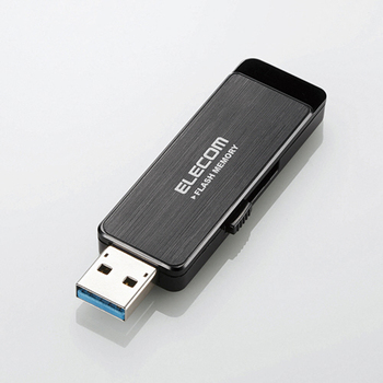 エレコム USB3.0ハードウェア暗号化USBメモリ 32GB ブラック MF-ENU3A32GBK 1個