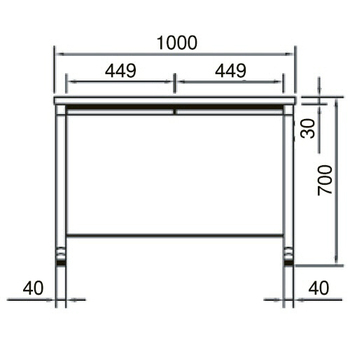 エランサ (N)オフィスデスク 平デスク 幅1200mm ナチュラル(組立設置込) TKDS-N127F-MW 1台