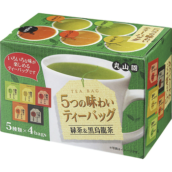 丸山園 緑茶でティータイム 5つの味わいティーバッグ 1箱(20バッグ)