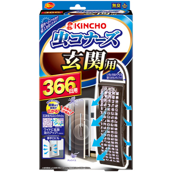 大日本除蟲菊 KINCHO 虫コナーズ 玄関用 虫よけプレート 366日用 無臭 1個