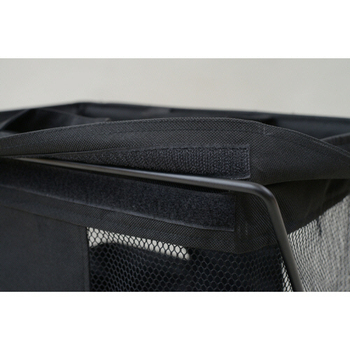 YAMAZEN 手荷物収納バスケット M ブラック HTB-M(BK) 1個