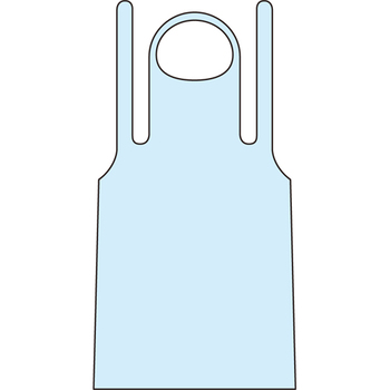 川西工業 ポリエチエプロン エコノミー フリーサイズ ホワイト 4440 1セット(1000枚:50枚×20箱)