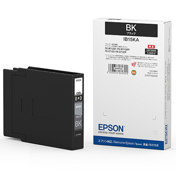 エプソン インクカートリッジ ブラック Mサイズ IB15KA 1個