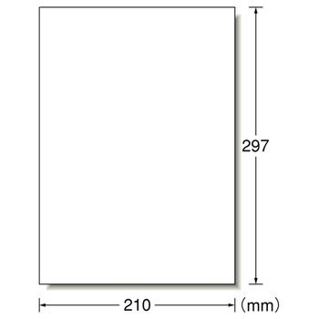 エーワン ラベルシール[プリンタ兼用] マット紙・ホワイト A4 ノーカット 28422 1冊(100シート)