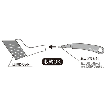 小久保工業所 スミまでピカピカ万能ブラシ(ミニブラシ付) 1本