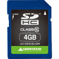 グリーンハウス SDHCカード 4GB Class10 GH-SDHC4G10M 1枚