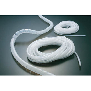 TRUSCO スパイラルチューブ 10m結束φ12.0-35.0 白 TSP-15-W 1巻