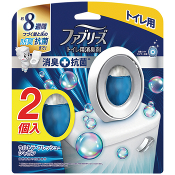 P&G ファブリーズW消臭 トイレ用消臭剤+抗菌 ウルトラ・フレッシュ・シャボン 6.3ml 1パック(2個)