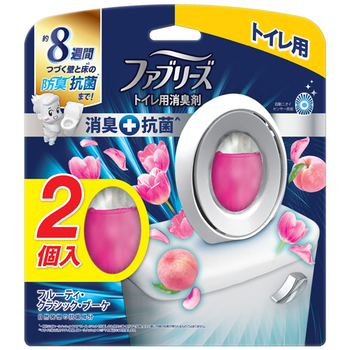 P&G ファブリーズW消臭 トイレ用消臭剤+抗菌 フルーティ・クラシック・ブーケ 6.3ml 1パック(2個)