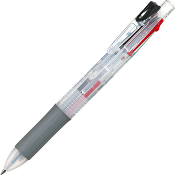 ゼブラ 4色ゲルインクボールペン サラサ4 0.5mm (軸色:透明) J4J1-C 1本