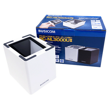 ビジコム デスクトップQRコードリーダー USBタイプ Type-Cケーブルモデル スノーホワイト BC-NL3000U2-W-C 1台