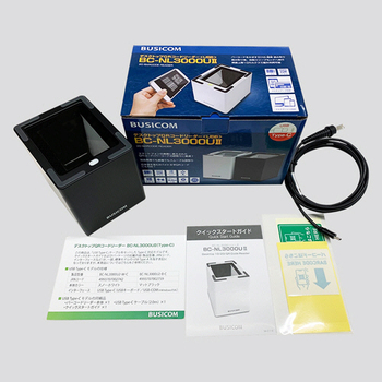 ビジコム デスクトップQRコードリーダー USBタイプ Type-Cケーブルモデル スノーホワイト BC-NL3000U2-W-C 1台