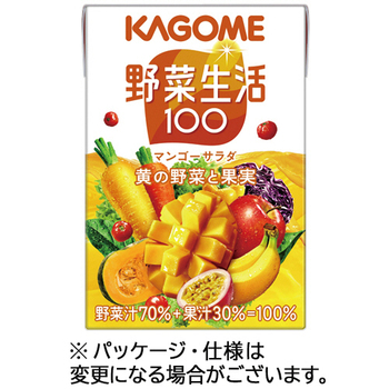 カゴメ 野菜生活100 マンゴーサラダ 100mL 紙パック 1ケース(30本)