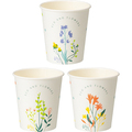TANOSEE 紙コップ AND FLOWERS(アンド フラワーズ) 205mL(7オンス) 1セット(2400個:80個×30パック)