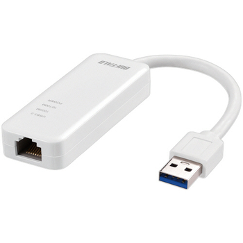 バッファロー Giga対応 Type-A USB3.2(Gen1)用LANアダプター ホワイト LUA5-U3-AGTE-WH 1個