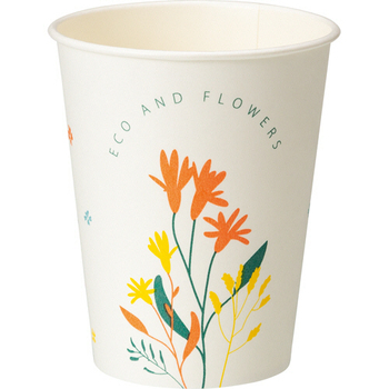 TANOSEE 紙コップ AND FLOWERS(アンド フラワーズ) 275mL(9オンス) 1セット(1500個:50個×30パック)