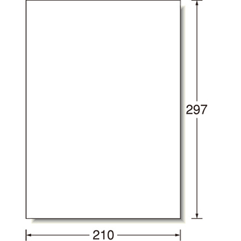 エーワン ラベルシール[インクジェット] 水に強いタイプ 光沢フィルム・ホワイト A4 ノーカット 29280 1冊(30シート)