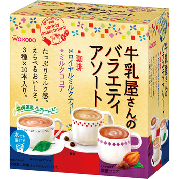 アサヒグループ食品 WAKODO 牛乳屋さんのバラエティアソート スティック 1箱(30本)