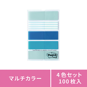 3M ポスト・イット フィルム見出し マルチカラー2 44×12mm 688MC-2 1パック(5冊)