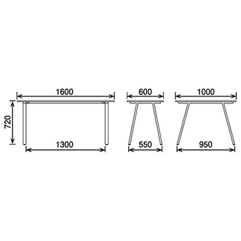 エランサ (N)オフィスデスク L型 幅1600×奥行1000×高さ720mm 脚:ブラック 天板:ホワイト(お客様組立) HALB-1610R-W 1台