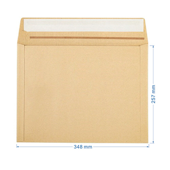 今村紙工 紙製クラフトクッション封筒 348×257+50mm KF-M 1パック(25枚)