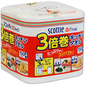 日本製紙クレシア スコッティファイン 3倍巻キッチンタオル 150カット 1パック(4ロール)