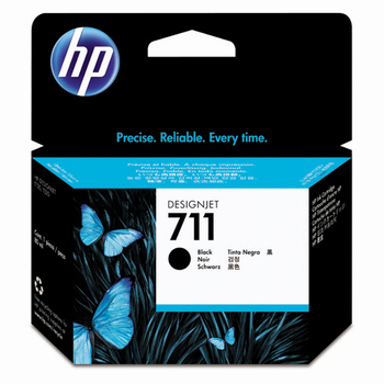 HP HP711 インクカートリッジ ブラック 80ml 顔料系 CZ133A 1個