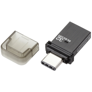 エレコム USB Type-Cメモリ 32GB ブラック MF-CAU3132GBK 1個