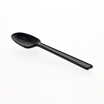 シモジマ HEIKO プラスチックスプーン 16cm 黒 単袋 #004513023 1パック(100本)