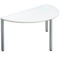 エランサ (N)ミーティングテーブル 半円型 ホワイト LBS-SH1575WH 1台