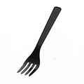 シモジマ HEIKO プラスチックフォーク 16cm 黒 単袋 #004513024 1パック(100本)