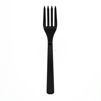 シモジマ HEIKO プラスチックフォーク 16cm 黒 単袋 #004513024 1パック(100本)