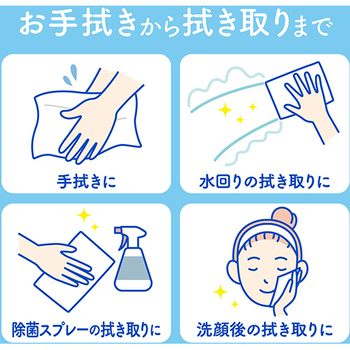 日本製紙クレシア スコッティ キレイの仕上げ ハンドタオル100 100組/パック 1セット(60パック)