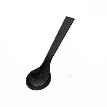シモジマ HEIKO プラスチックスプーン 12.3cm 黒 単袋 #004513026 1パック(100本)