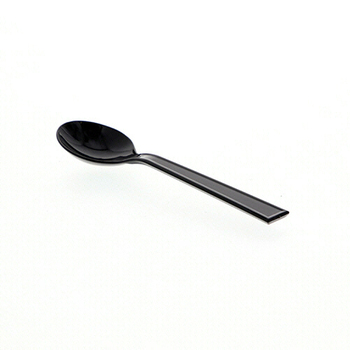 シモジマ HEIKO プラスチックスプーン 12.3cm 黒 単袋 #004513026 1パック(100本)
