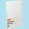 TANOSEE クリアファイル A4タテ 20ポケット 背幅14mm クリア 1セット(80冊)