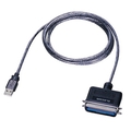 エレコム USB to パラレルプリンタケーブル (A)オス-アンフェノール36pinオス グラファイト 1.8m UC-PGT 1本
