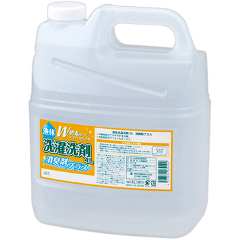 熊野油脂 ファーマアクト 液体洗濯洗剤 消臭剤+ 4L/本 1セット(4本)