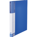 TANOSEE PPクリヤーファイル(差替式) A4タテ 30穴 15ポケット付属 背幅25mm ブルー 1冊