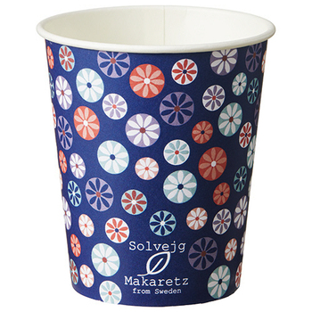 TANOSEE 紙コップ Mosaic Floral(モザイク フローラル) 150mL(5オンス) 1パック(80個)