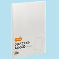 TANOSEE クリアファイル A4タテ 30ポケット 背幅17mm クリア 1セット(60冊)