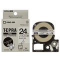 キングジム テプラ PRO テープカートリッジ インデックスラベル 24mm 透明/黒文字 STY24KM 1個