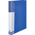 TANOSEE PPクリヤーファイル(差替式) A4タテ 30穴 25ポケット付属 背幅36mm ブルー 1冊